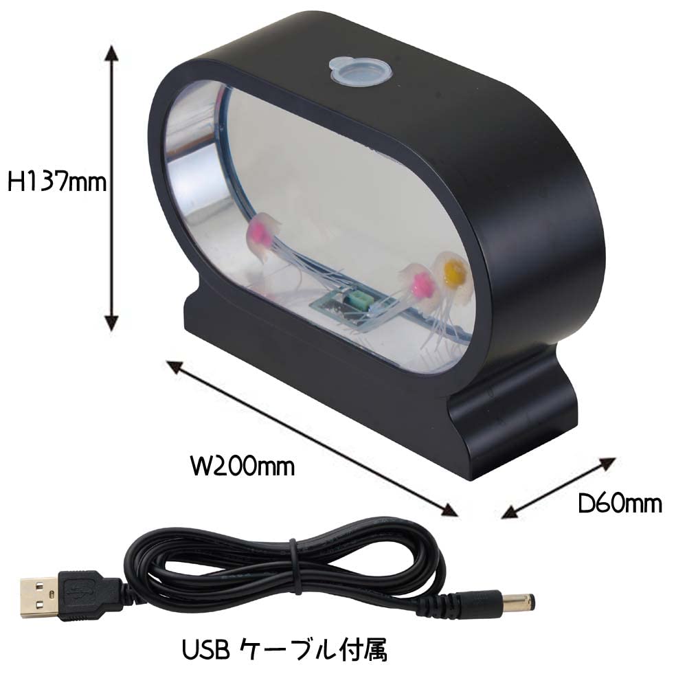 Amazon.co.jp: イシグロ アクアリウムミニクラゲ ブラック W200×H137